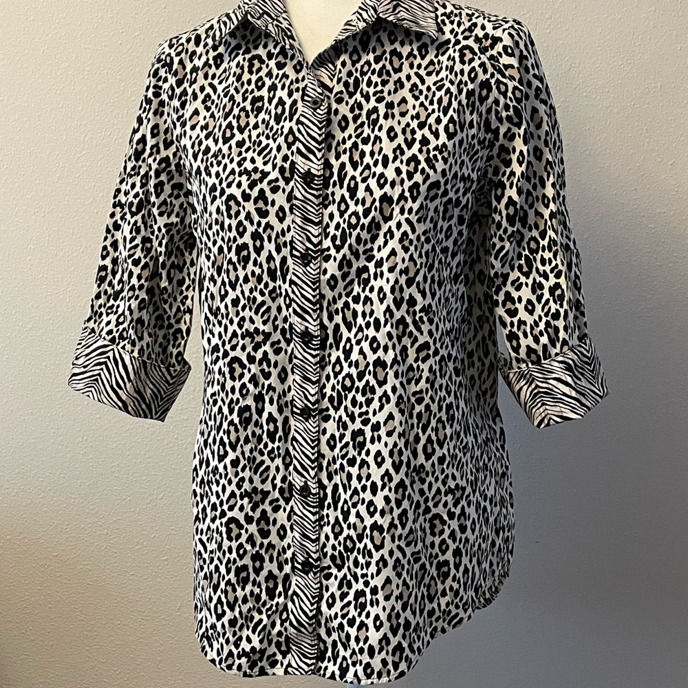Chicos animal print blouse